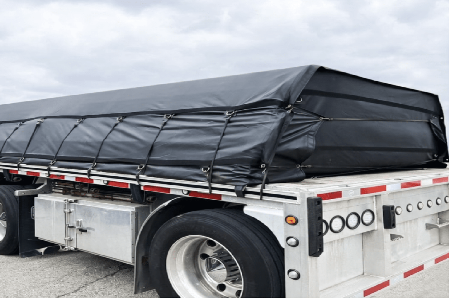 Lumber Tarp 24' x 27' 18oz Ripstop 8' Drop Heavy Duty Flatbed - Flatbed Equipment Inc