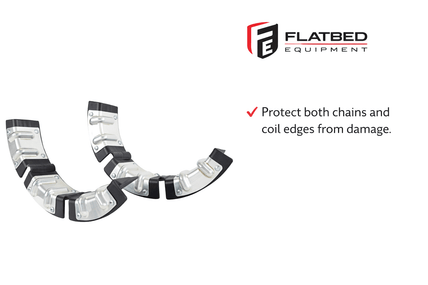 Metal Coil Protector w/ Rubber Heavy Duty - Flatbed Equipment Inc