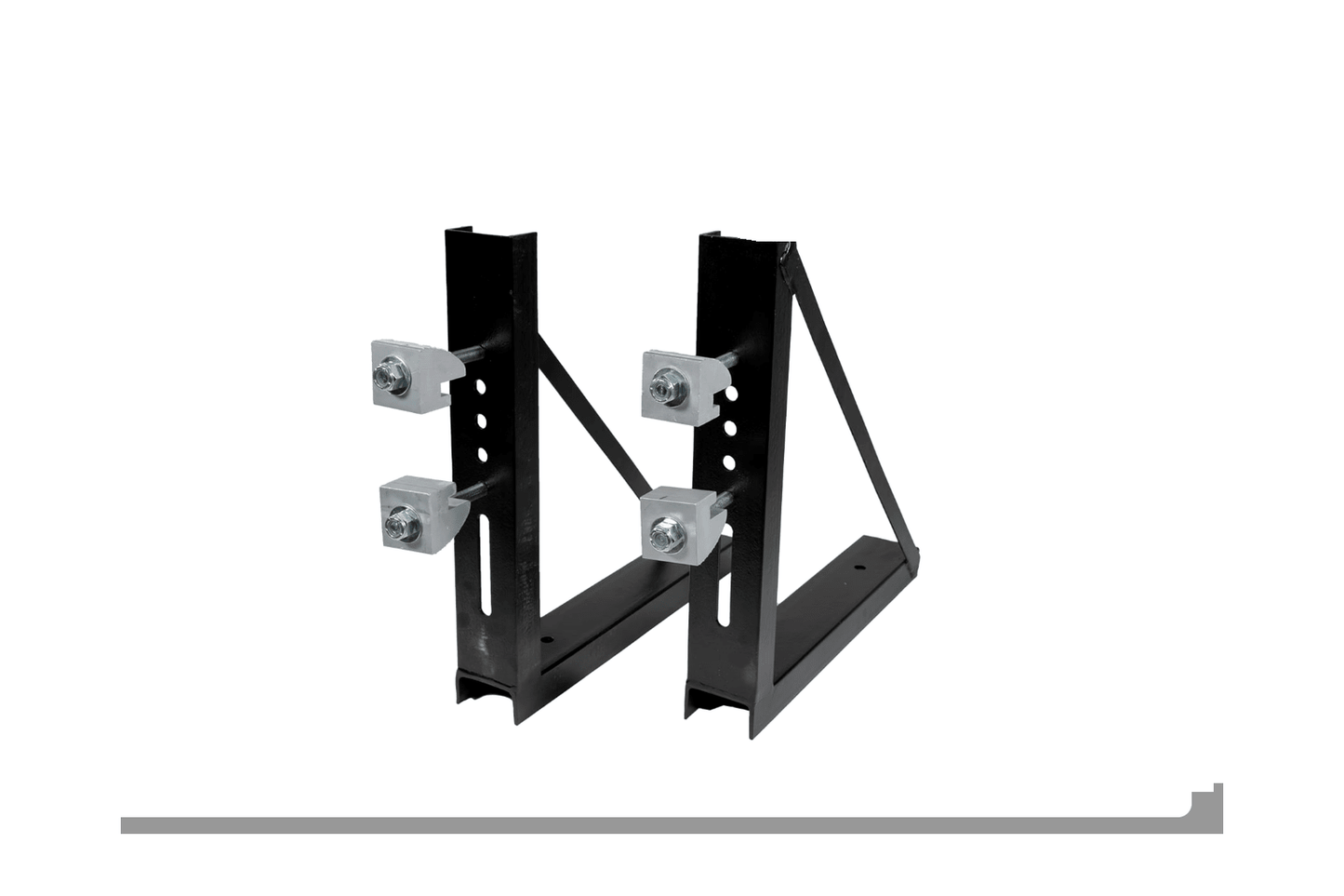 Mounting Brackets Step Box 22" x 23" No Drill Kit 2pc/set - Flatbed Equipment Inc