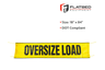 Oversize Load Banner 18" x 84" Mesh Heavy Duty - Flatbed Equipment Inc