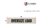 Oversize Load Banner 18" x 84" Mesh Heavy Duty - Flatbed Equipment Inc