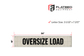 Oversize Load Banner 18" x 84" Mesh w/ Bungees Heavy Duty - Flatbed Equipment Inc