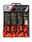 1" x 12' 4 Pieces Pack S Hook Ratchet Straps (Yellow Color)