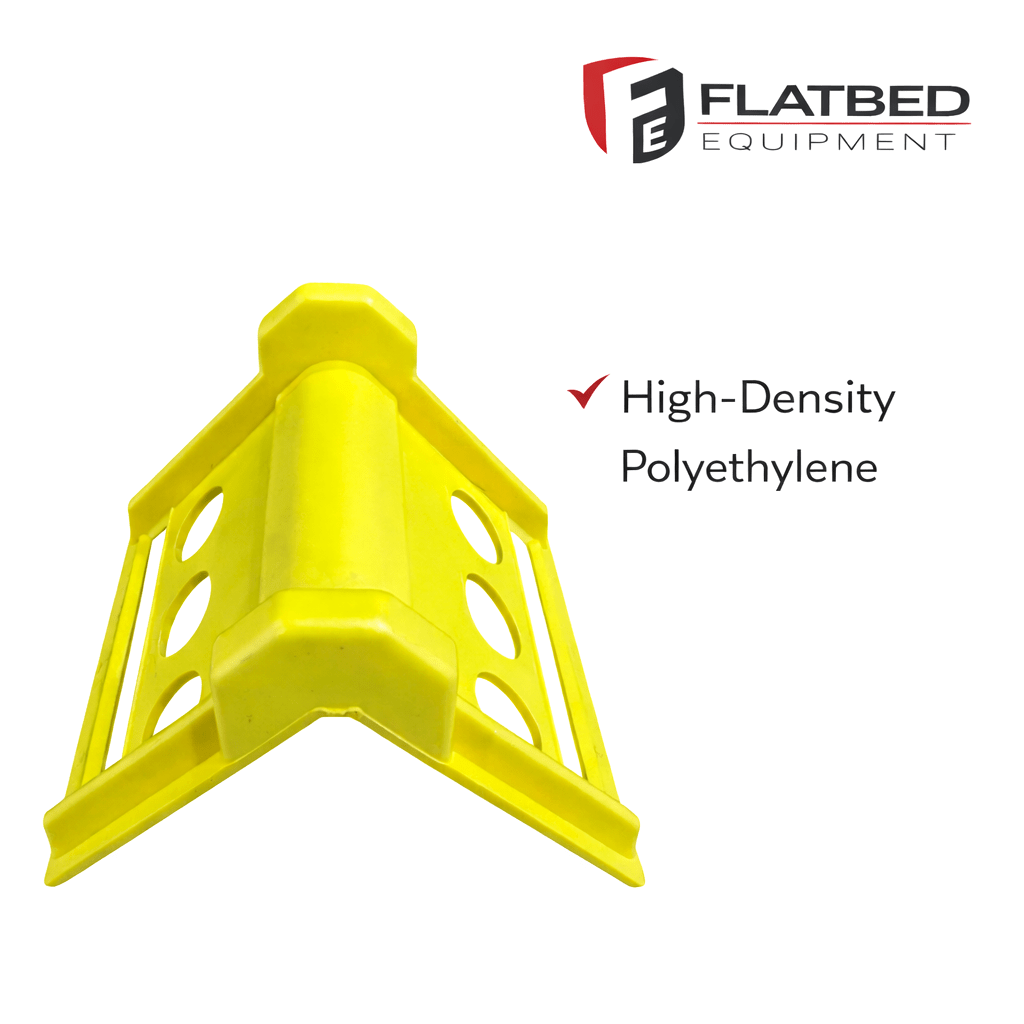 Plastic Corner Protector 4" 3 Hole Heavy Duty - Flatbed Equipment Inc