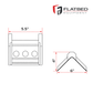 Plastic Corner Protector 4" 3 Hole Heavy Duty - Flatbed Equipment Inc