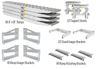 Ramp Kit 8' x 18" Step Deck 23,500 lb Heavy Duty - Flatbed Equipment Inc