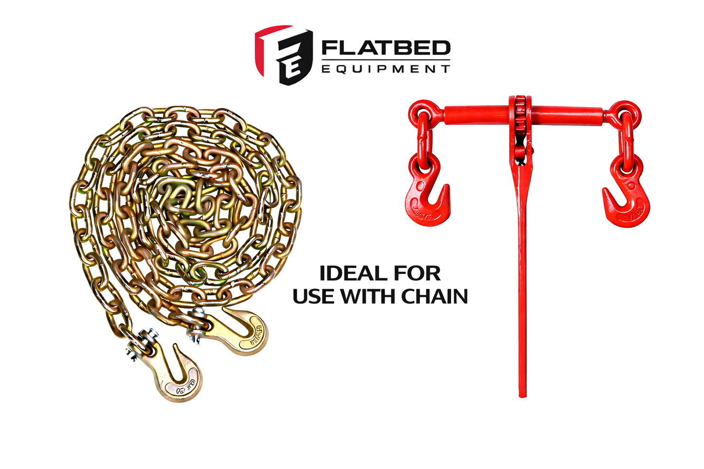 Ratchet Chain Binder 3/8"–1/2" 9200 lbs Heavy Duty - Flatbed Equipment Inc