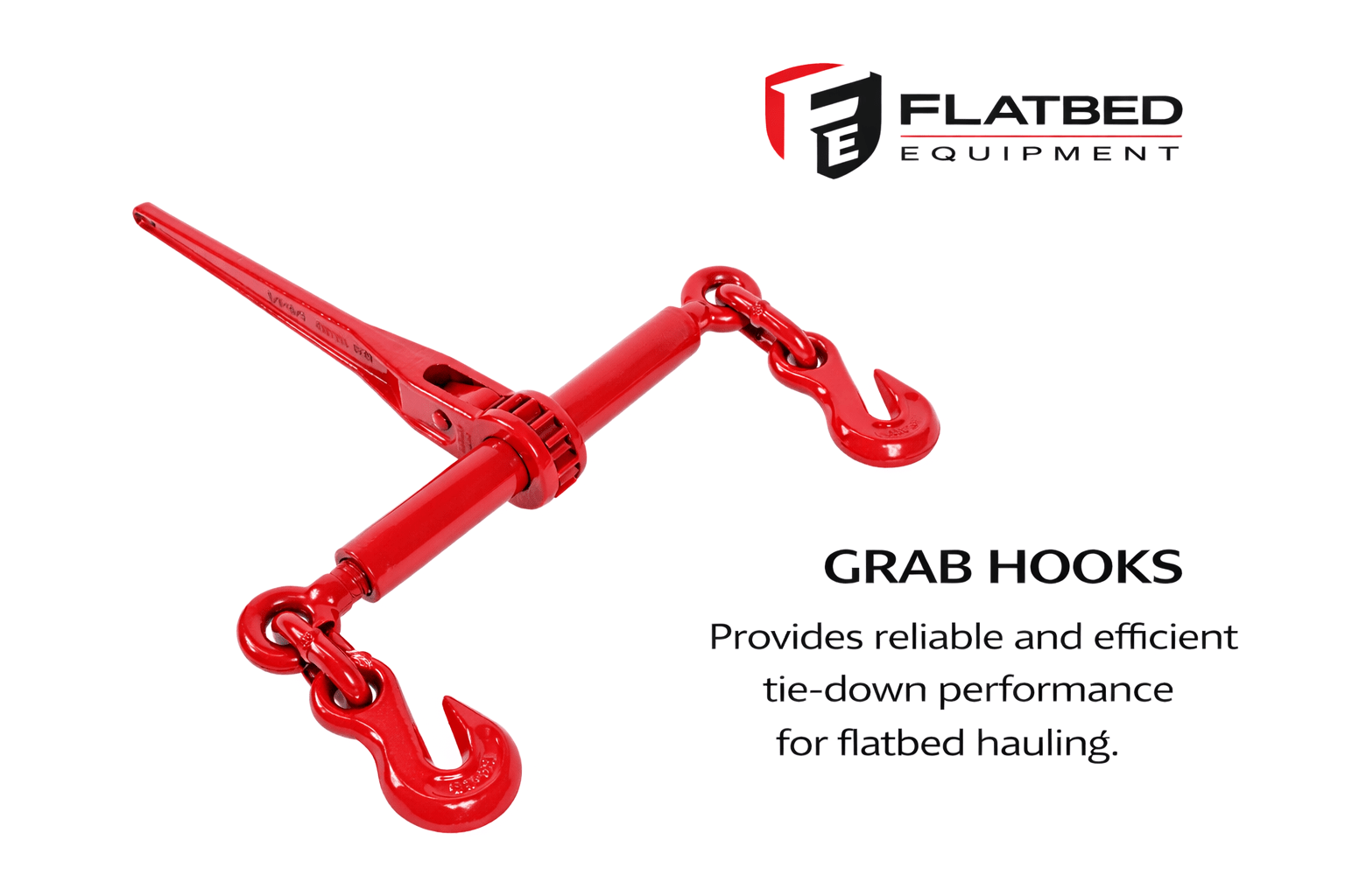 Ratchet Chain Binder 3/8"–1/2" 9200 lbs Heavy Duty - Flatbed Equipment Inc