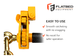 Ratchet Chain Binder 5/16"–3/8" Folding Handle Heavy Duty - Flatbed Equipment Inc