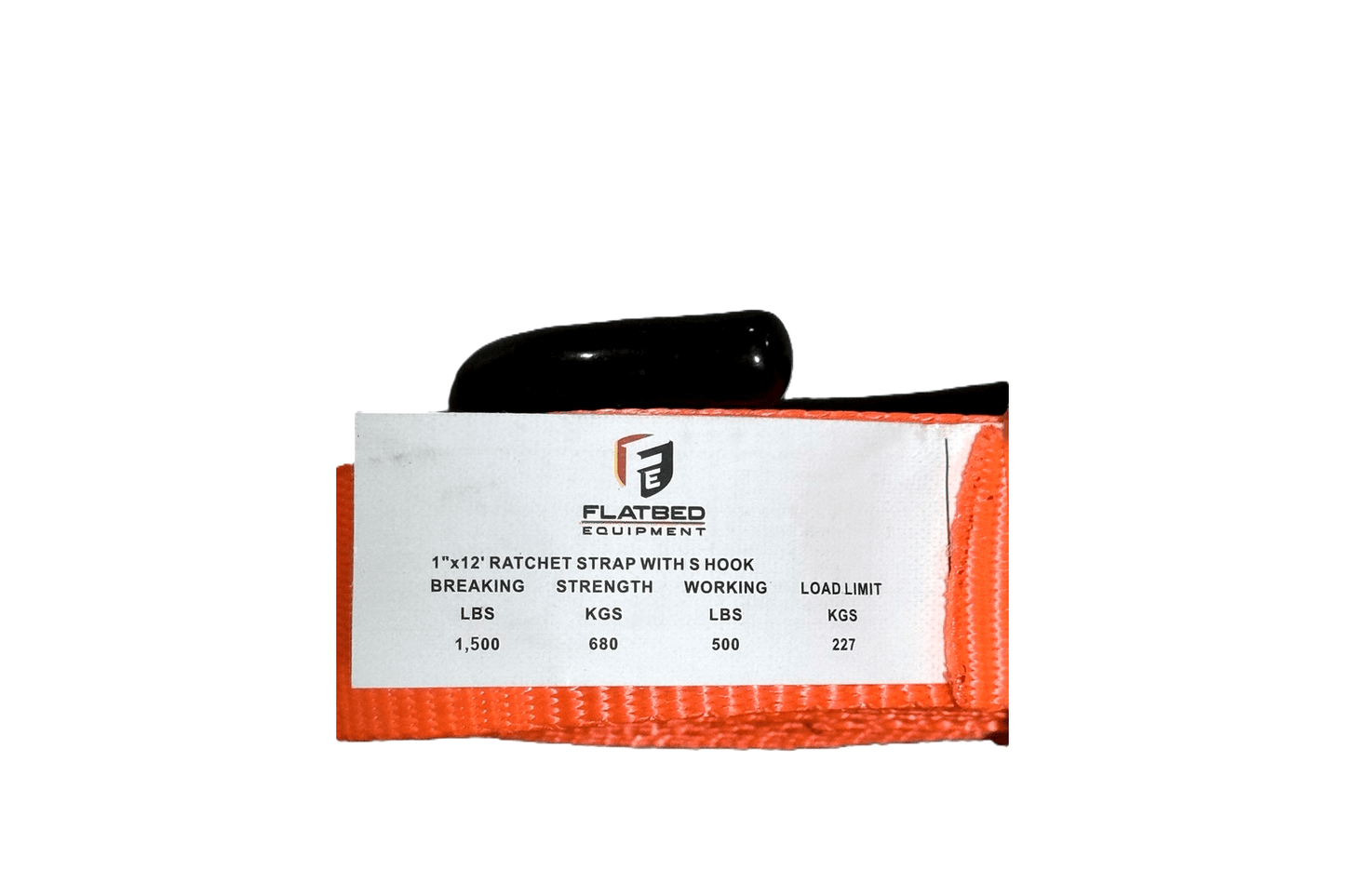 Ratchet Strap Kit 1" x 12' 4 Pack Heavy Duty - Flatbed Equipment Inc