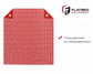 Red Warning Flag with Grommets 18" × 18" - Flatbed Equipment Inc