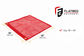 Red Warning Flag with Grommets 18" × 18" - Flatbed Equipment Inc