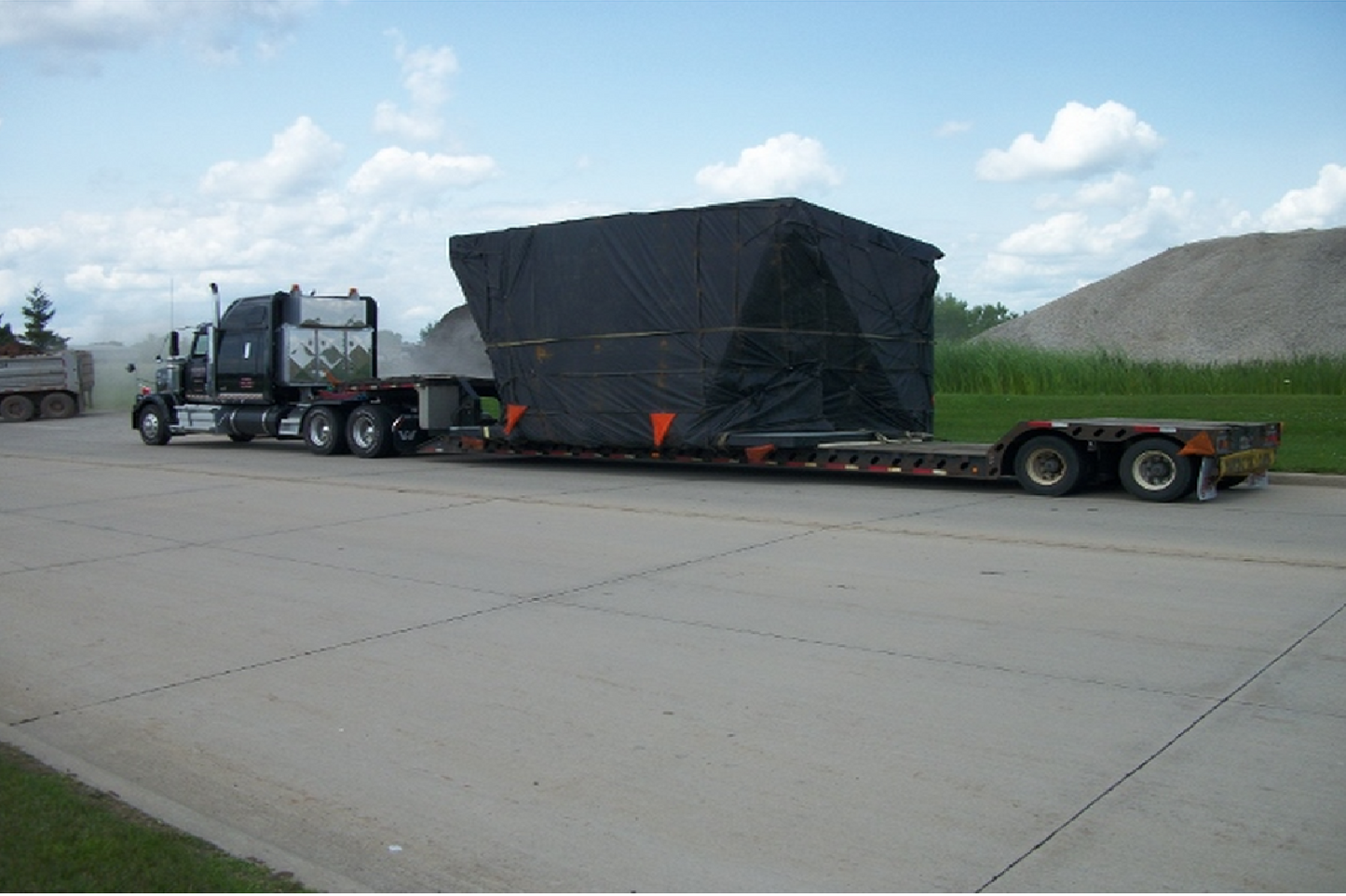 Tarp SUPER-LIGHT 34'x20' RGN (13' drop) FLAP 10'x12'