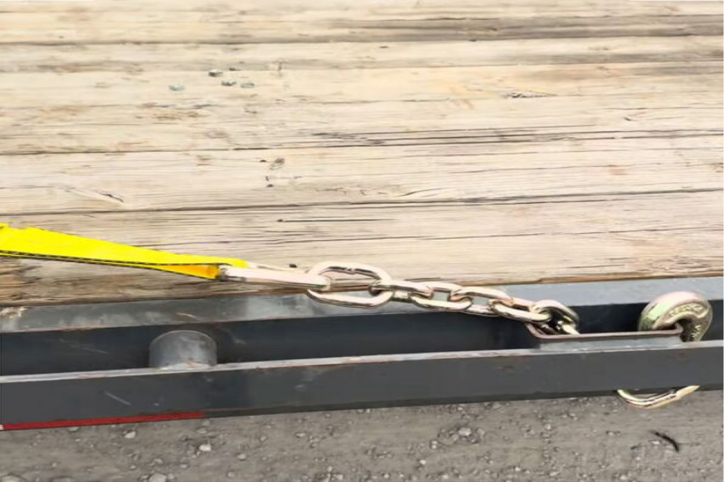 Ratchet Strap 4" x 30' Chain Anchor Heavy Duty Flatbed