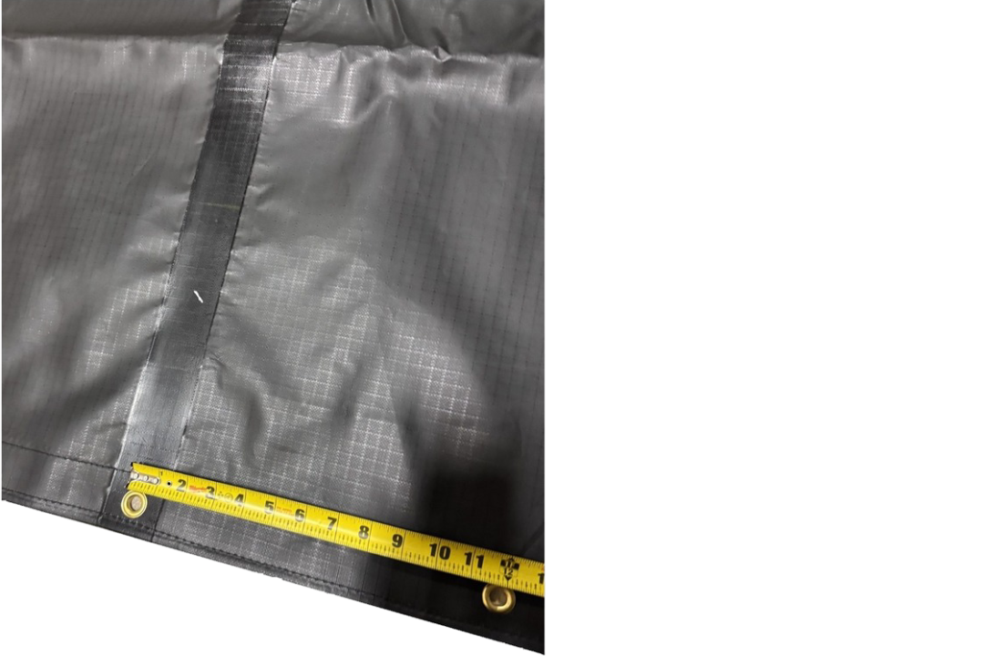 Tarp SUPER-LIGHT 34'x20' RGN (13' drop) FLAP 10'x12'