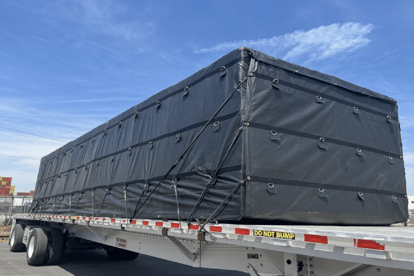 RGN Tarp 20' x 32'+ 12'x8' Drop Heavy Duty Flatbed - Flatbed Equipment Inc