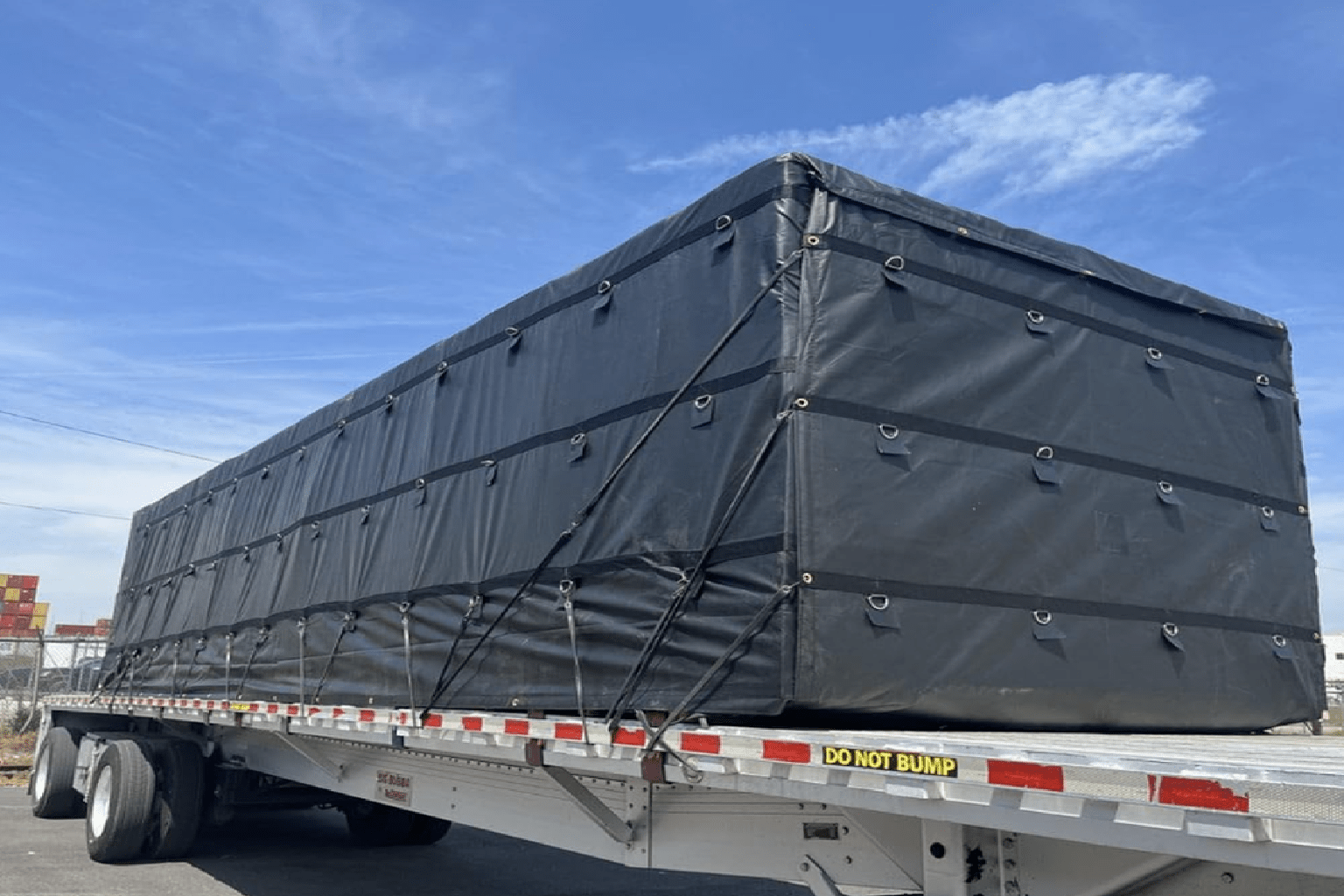 RGN Tarp 20' x 32'+ 12'x8' Drop Heavy Duty Flatbed - Flatbed Equipment Inc