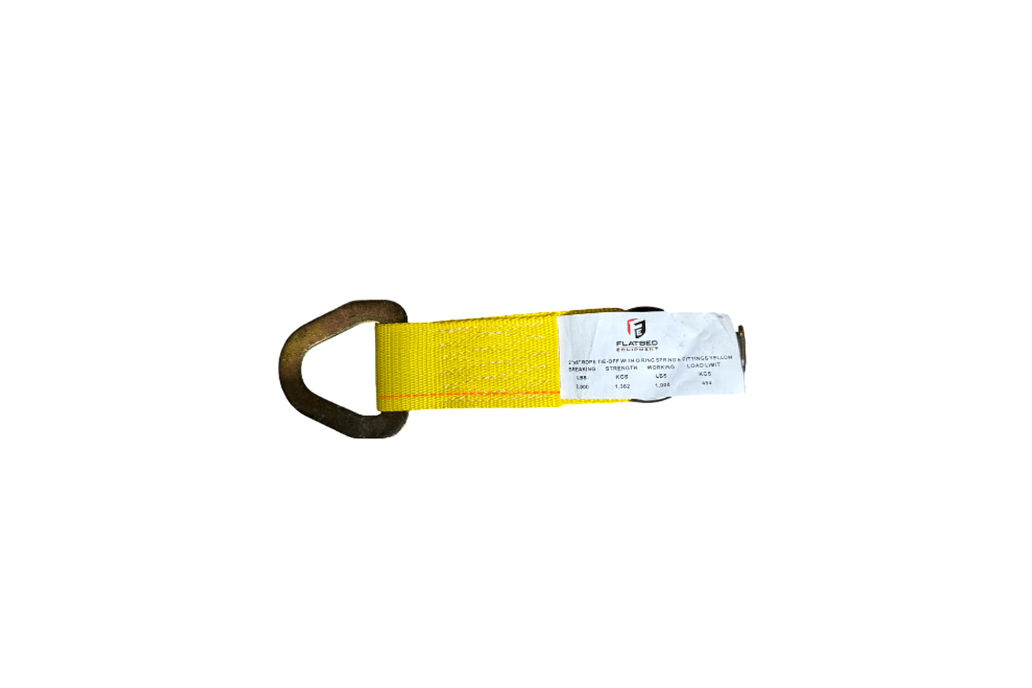 Rope Tie Off 2" x 6" w/ O Ring Heavy Duty - Flatbed Equipment Inc