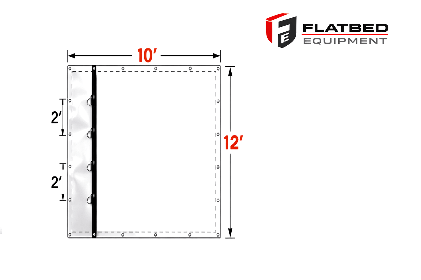 Smoke Tarp Flatbed Front Protection Heavy Duty - Flatbed Equipment Inc