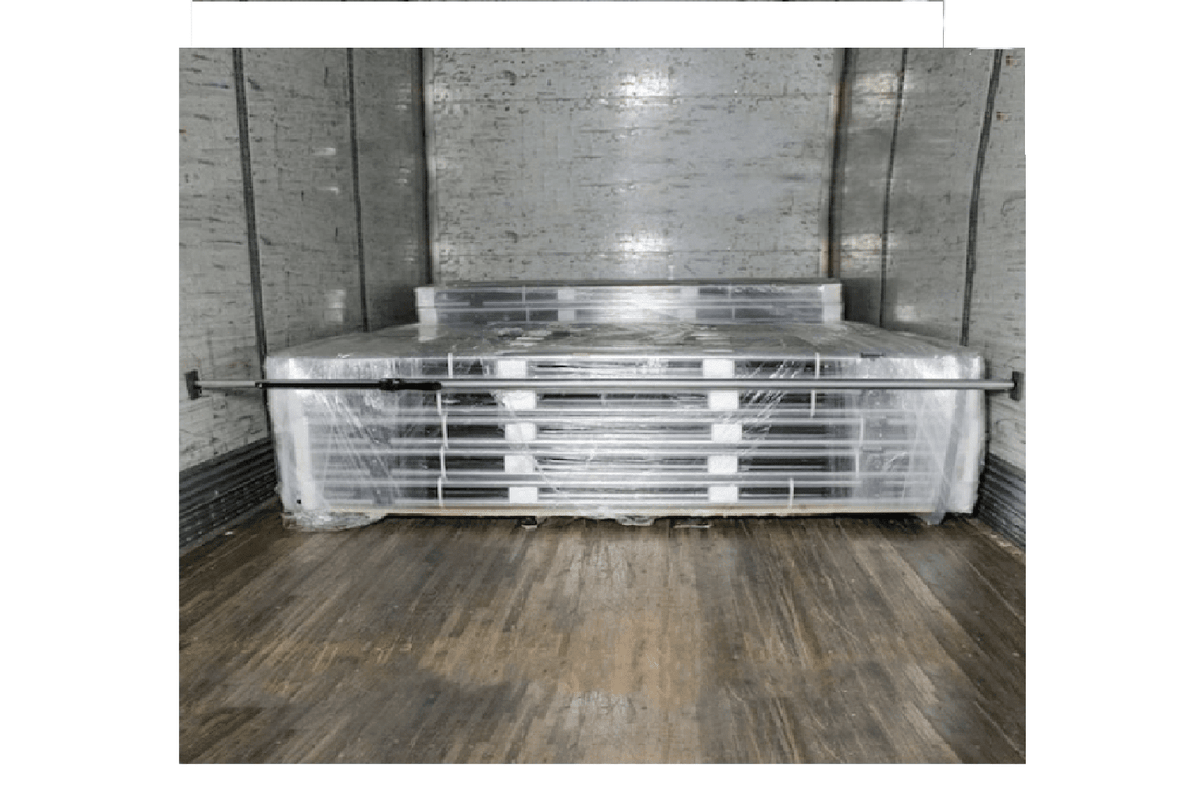 Steel Cargo Bar 89"–104" Adjustable Heavy Duty 38mm - Flatbed Equipment Inc