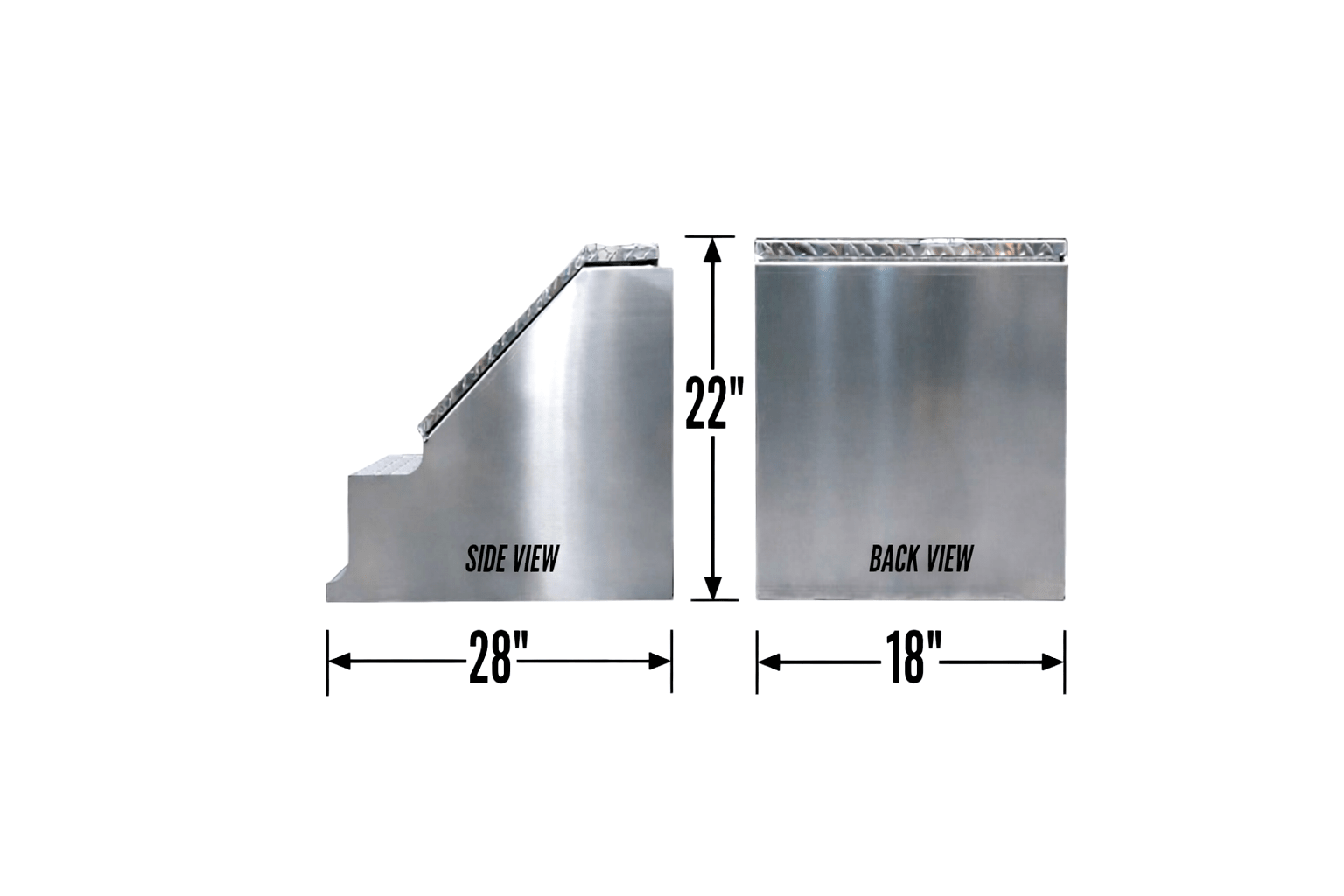 Step Box 22" x 28" x 18" Heavy Duty - Flatbed Equipment Inc
