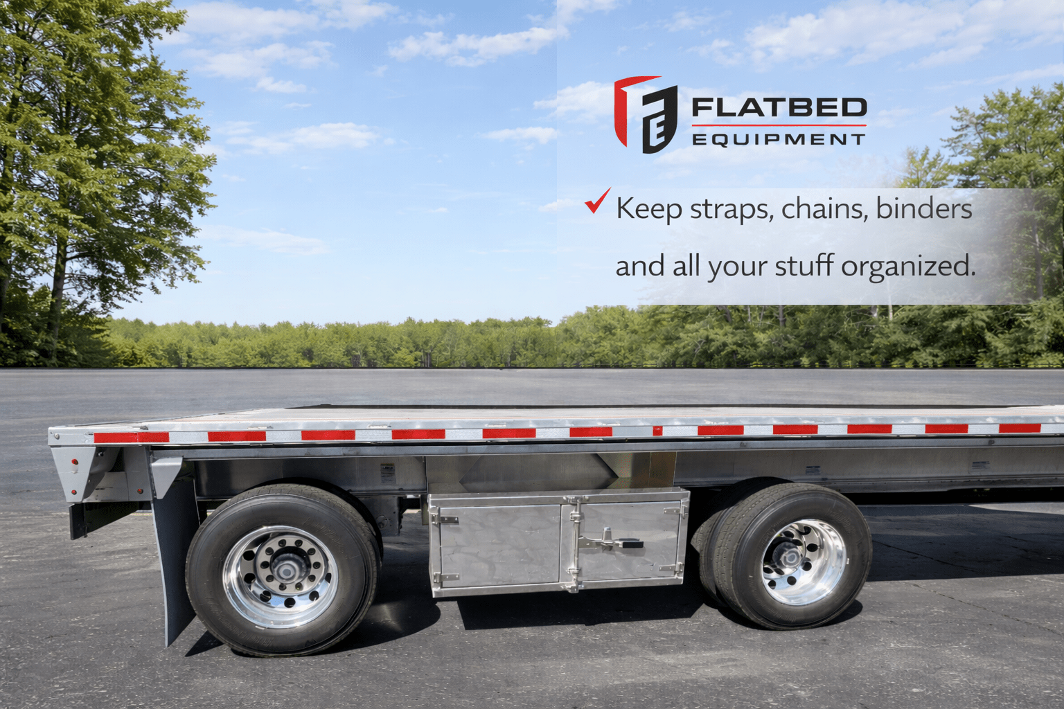 Toolbox 18" x 24" x 60" Aluminum Heavy Duty - Flatbed Equipment Inc