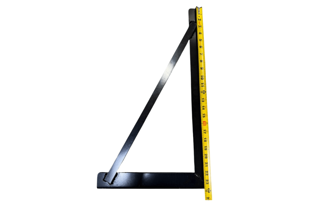 Toolbox Mounting Brackets 14" x 24" Black 6mm - Flatbed Equipment Inc