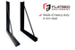 Toolbox Mounting Brackets 14" x 24" Black 6mm - Flatbed Equipment Inc