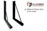 Toolbox Mounting Brackets 21" x 35" Black 6mm - Flatbed Equipment Inc
