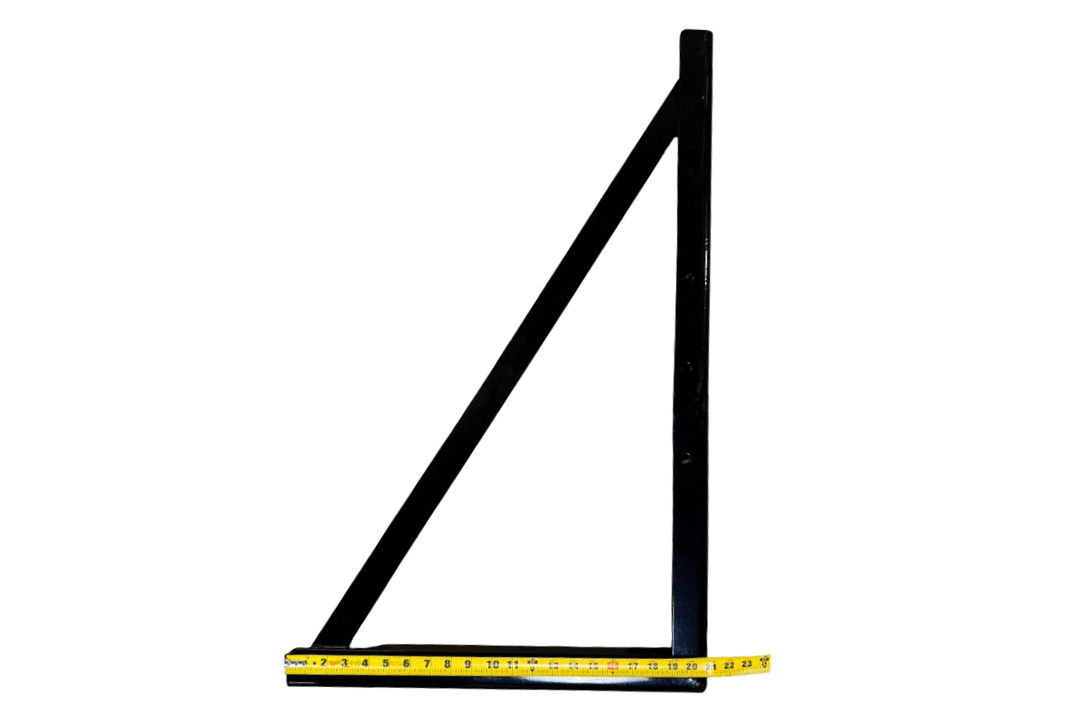 Toolbox Mounting Brackets 21" x 35" Black 6mm - Flatbed Equipment Inc
