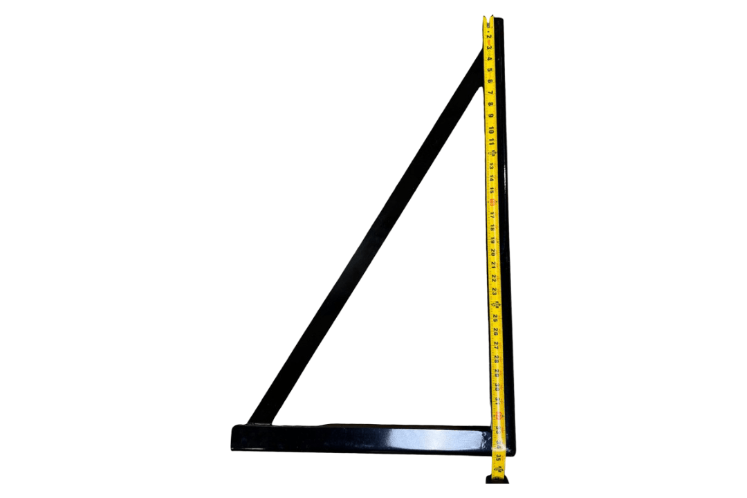 Toolbox Mounting Brackets 21" x 35" Black 6mm - Flatbed Equipment Inc