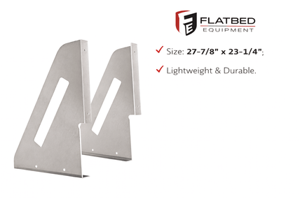 Toolbox Mounting Brackets Aluminum Heavy Duty - Flatbed Equipment Inc