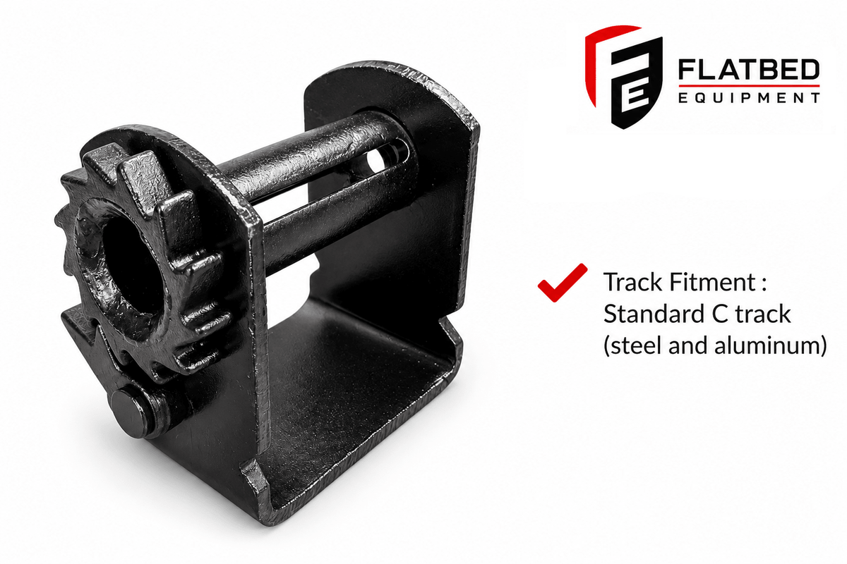 Trailer Winch - Standard Sliding C Track - Flatbed Equipment Inc