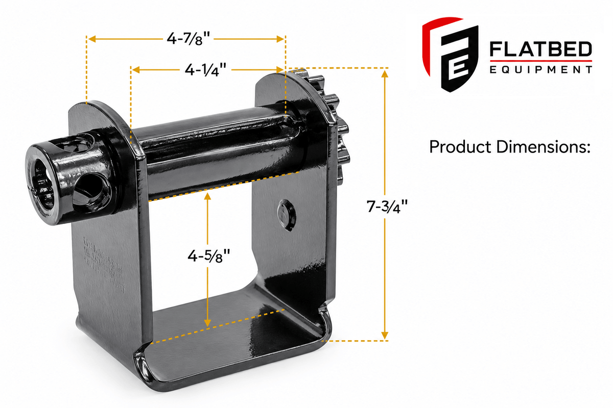 Trailer Winch - Standard Sliding C Track - Flatbed Equipment Inc