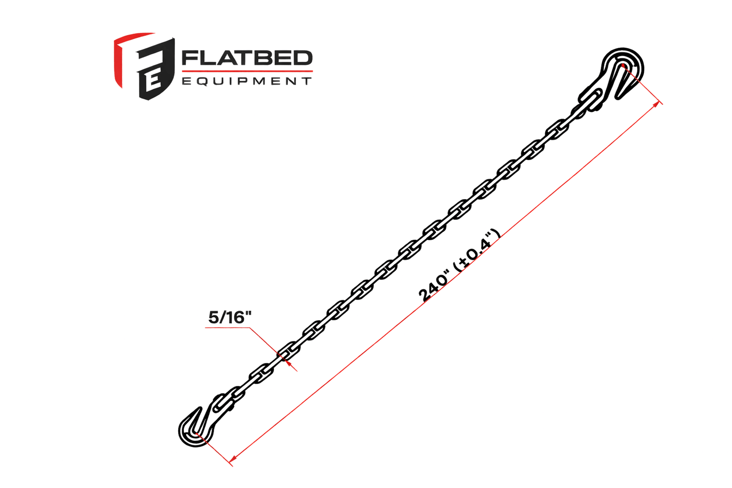 Transport Chain 5/16" x 20' G70 Heavy Duty - Flatbed Equipment Inc