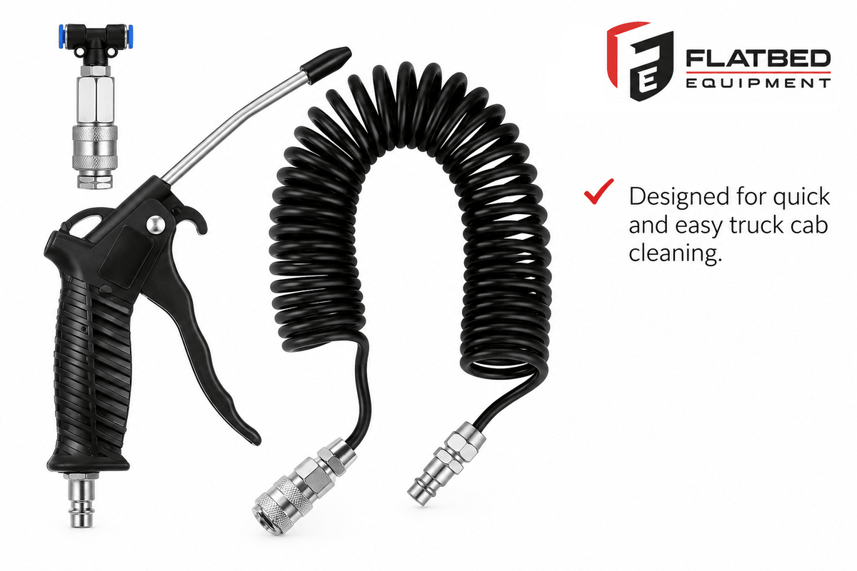 Truck Air Duster Gun with Air Hose - Flatbed Equipment Inc