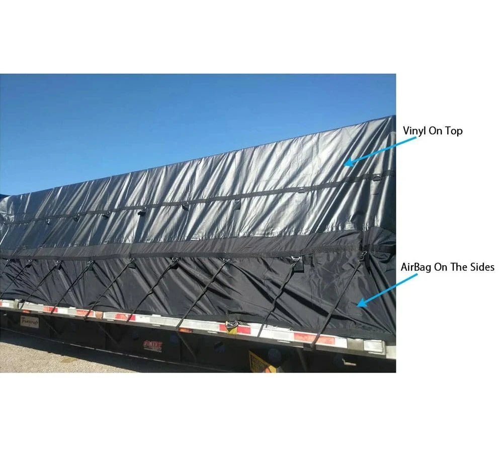 Ultra Light Lumber Tarp 16' x 27' Airbag Fabric - Flatbed Equipment Inc