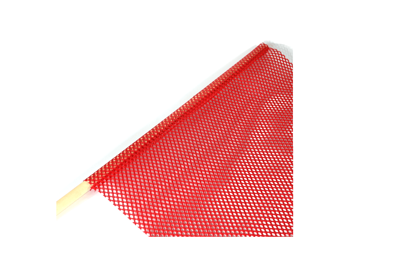 Vinyl Mesh Flag 18" x 18" w/ Dowel Heavy Duty - Flatbed Equipment Inc