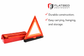 Warning Triangle 17" DOT Set of 3 - Flatbed Equipment Inc
