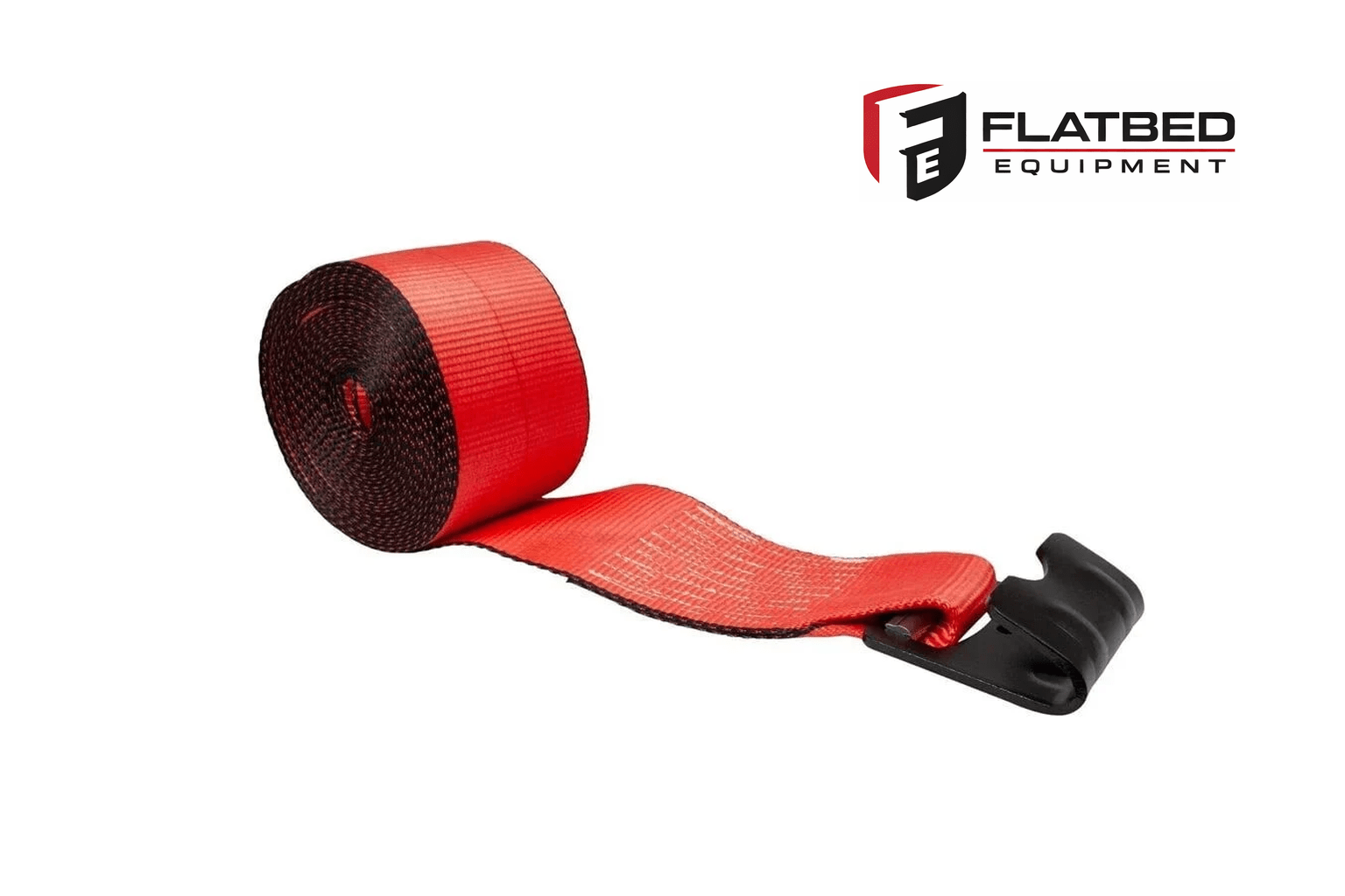 Winch Strap 4" x 30' Flat Hook Heavy Duty - Flatbed Equipment Inc