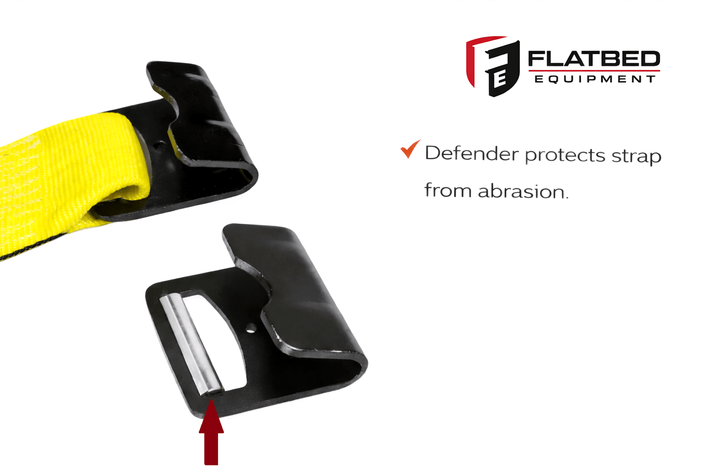 Winch Strap 4" x 30' Flat Hook Heavy Duty - Flatbed Equipment Inc