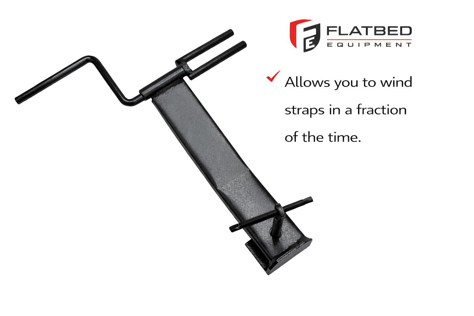 Winch Strap Winder 4" Heavy Duty - Flatbed Equipment Inc