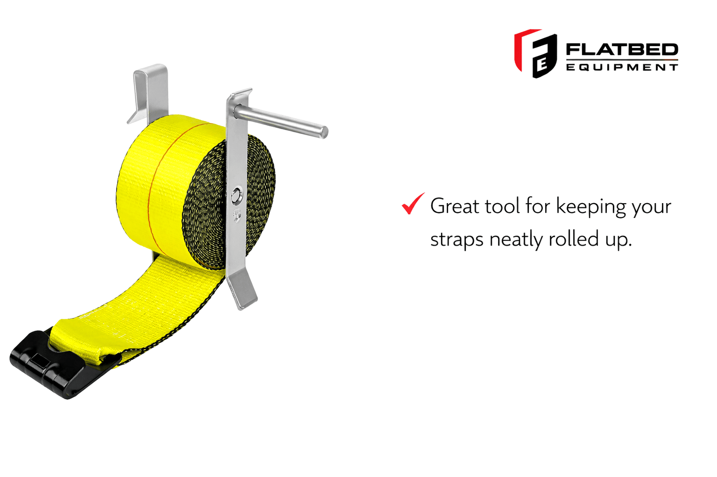 Winch Strap Winder Zinc Heavy Duty - Flatbed Equipment Inc