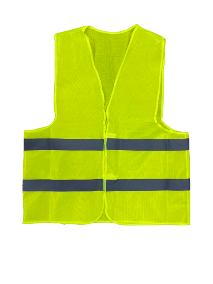 Safety Vest Yellow Silver Tape - Large – Flatbed Equipment Inc