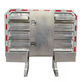 Headache Rack 68" x 80" Aluminum w/ Center Toolbox & Chain Hangers - Flatbed Equipment Inc