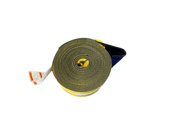Kinedyne Winch Strap 4" x 40' Flat Hook Heavy Duty - Flatbed Equipment Inc