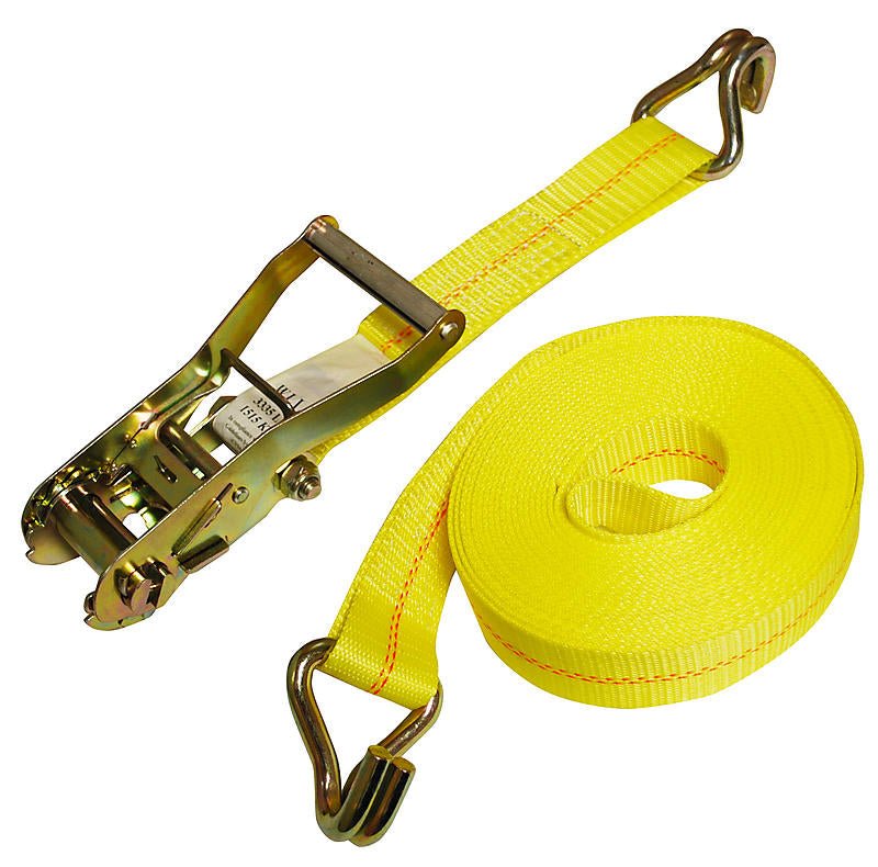 Ratchet Strap 2" x 30' Wire Hook Heavy Duty Flatbed - Flatbed Equipment Inc