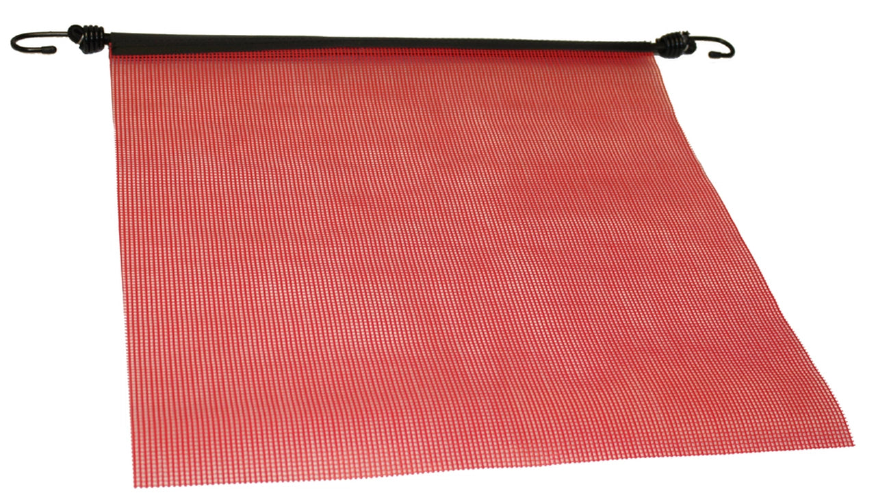 Vinyl Mesh Flag with Rubber Bungees 18" x 18"